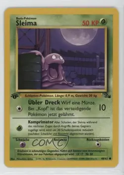 Grimer German 1st Ed. Pokemon Fossil #48 1999 - Image 1