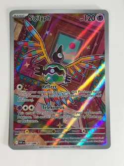 Pokemon TCG White Flare Alt Art Sigilyph 121/086 Near Mint - Image 1