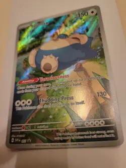 Pokemon TCG Snorlax 51 Full Art Black Star Promo Scarlet & Violet - Image 1