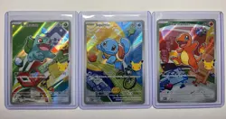 Pokemon First Partner Illustration Promos Kanto Bulbasaur Squirtle Charmander NM - Image 1