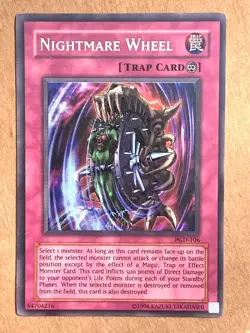 yugioh NIGHTMARE WHEEL PGD-106 Unlimited Ed Ultra Lightly played (Excellent): - Image 1