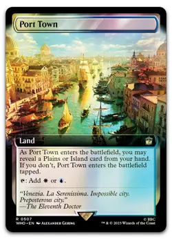 Port Town (Extended Art) #507 (Foil) (NM) Doctor Who WHO Magic MTG - Image 1