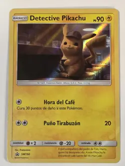 Pokemon TCG Detective Pikachu SM190 Promo Holo Card NM Condition 2019 - Image 3