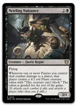 Nettling Nuisance #15 (NM) Wilds of Eldraine WOC Magic MTG - Image 1