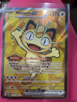 Meowth ex Special Illustration Rare card (number 107/088) from Perfect Order - Image 2