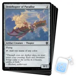 ORNITHOPTER OF PARADISE X4 Bloomburrow: Commander Magic MTG MINT CARD - Image 1