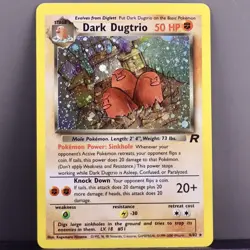 Dark Dugtrio 6/82 Team Rocket Holo Rare Pokemon Card LP - Image 1