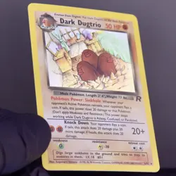 Dark Dugtrio 6/82 Team Rocket Holo Rare Pokemon Card LP - Image 3