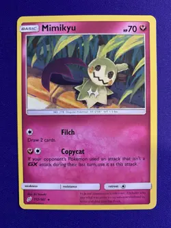 Moderately Played Mimikyu 112/181 Non Holo Pokemon Card Listing B - Image 1