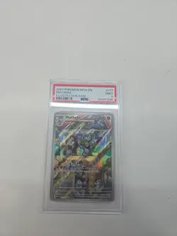 2023 POKEMON Mew EN 151 MACHOKE Illustration Rare Card #177 PSA 9 - Image 1