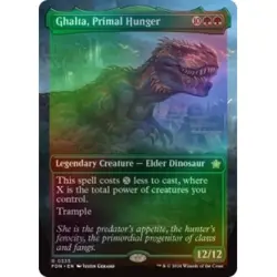 Foil Ghalta, Primal Hunger (borderless) X4 M/NM Magic MTG Foundations - Image 1
