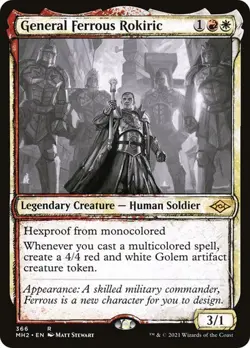 General Ferrous Rokiric SHOWCASE - 366 - Rare - Modern Horizons 2 MH2 MTG - Image 1
