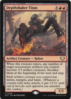 Depthshaker Titan R Commander: Edge of Eternities 9 NM MTG - Image 1