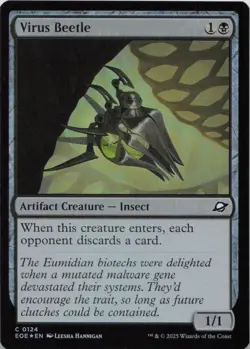 Virus Beetle FOIL C Edge of Eternities 124 MTG - Image 1