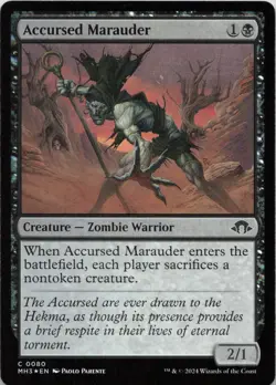 Accursed Marauder FOIL C Modern Horizons 3 80 MTG - Image 1