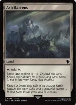 Ash Barrens C Commander: FINAL FANTASY 374 NM MTG - Image 1