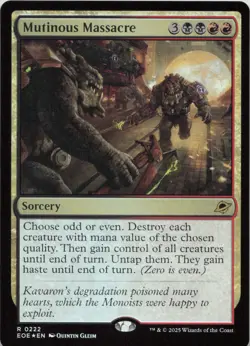 Mutinous Massacre - FOIL - R Edge of Eternities 222 - MTG - Image 1
