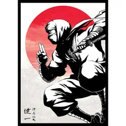 Kenichi – Shadow Clan Ninja [Black] – MTG Size – 100 Smooth Matte Card Sleeves - Image 1