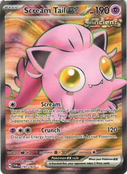 SCREAM TAIL EX 197/167 ULTRA RARE TWILIGHT MASQUERADE POKEMON NEAR MINT - Image 2