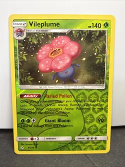 Pokemon TCG Vileplume 8/214 SM Unbroken Bonds Reverse Holo Rare NM - Image 1