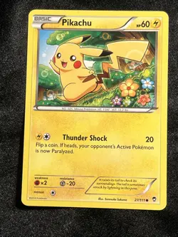 Pikachu - 27/111 Common XY - Furious Fists - LP Pokemon TCG - Image 1
