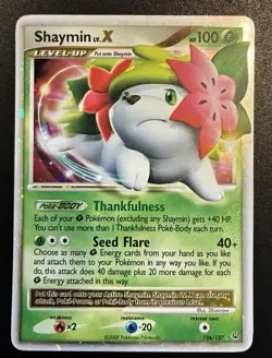 Shaymin LV X Land Forme 126/127 Platinum 2009 LP Pokemon TCG - Image 1