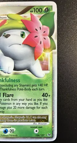 Shaymin LV X Land Forme 126/127 Platinum 2009 LP Pokemon TCG - Image 2