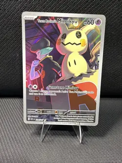 Pokemon Team Rocket's Mimikyu Full Art Foil Rare ASC EN 238/217 Psychic TCG - Image 1