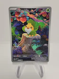 Sewaddle Full Art Illustration Rare 087/086 Pokemon White Flare English MINT NEW - Image 1