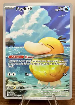 Pokemon TCG Psyduck 226/217 Ascended Hero’s Illustration Rare Holo NM - Image 1