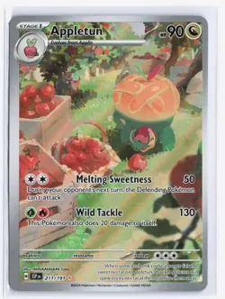 Pokemon TCG Appletun - 211/191 - Surging Sparks - Illustration Rare - Near Mint - Image 1