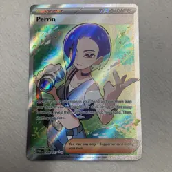 Pokemon TCG Trainer Perrin Holo Rare Twilight Masquerade 209/167 - Image 1