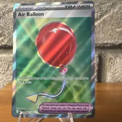 Pokemon TCG Air Balloon 166/132 Me01 Ultra Rare Holo Trainer English - Image 1