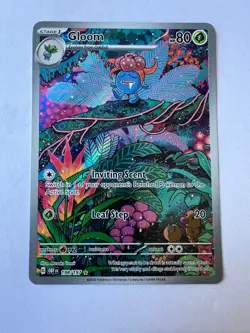 Pokemon Gloom 198/197 SV03: Obsidian Flames Holo Ilkustration Rare NM - Image 1