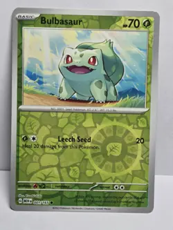 Pokemon TCG SV 151 Reverse Holo Bulbasaur 1/165 - Image 1