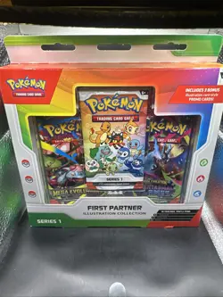 Pokemon TCG First Partner Illustration Collection Series 1 Sealed Box - Image 1