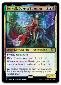 Tegwyll, Duke of Splendor #1 (Foil) (NM) Wilds of Eldraine WOC Magic MTG - Image 1