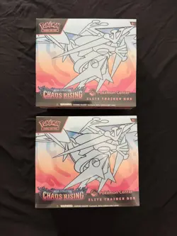 Pokemon TCG: Chaos Rising Pokemon Center ETB 2x Sealed - IN HAND - Image 1