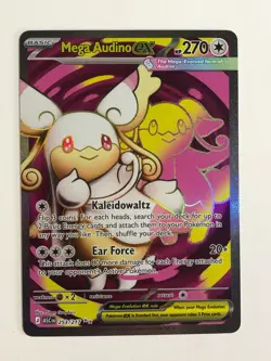 Pokemon TCG Ascended Heroes Full Art Mega Audino EX 253/217 Near Mint - Image 1
