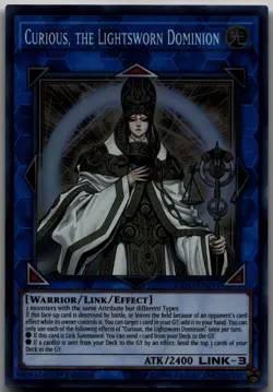 Curious, the Lightsworn Dominion Super Rare Extreme Force EXFO-EN091 LP - Image 1