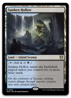Sunken Hollow #168 (NM) Wilds of Eldraine WOC Magic MTG - Image 1