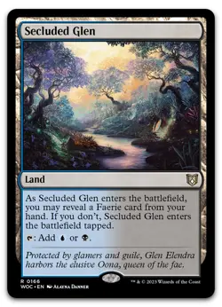 Secluded Glen #166 (NM) Wilds of Eldraine WOC Magic MTG - Image 1