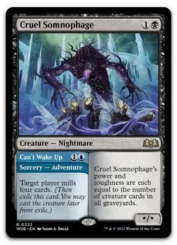 Cruel Somnophage #222 (LP) Wilds of Eldraine WOE Magic MTG - Image 1