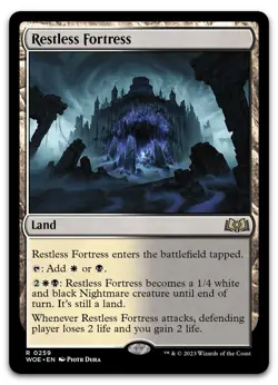 Restless Fortress #259 (LP) Wilds of Eldraine WOE Magic MTG - Image 1