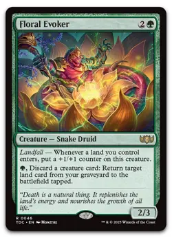 Floral Evoker #46 (NM) Tarkir Dragonstorm TDC Magic MTG - Image 1