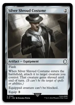 Silver Shroud Costume #142 (NM) Fallout PIP Magic MTG - Image 1