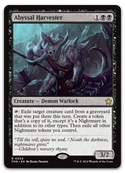 Abyssal Harvester #54 (LP) Foundations FDN Magic MTG - Image 1