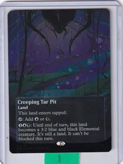 Creeping Tar Pit (#144)(Borderless) Galaxy FOIL * Stellar Sights MTG - Image 1
