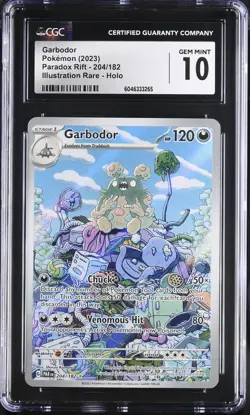 GARBODOR Paradox Rift Illustration Rare #204 CGC 10 Pokemon [Nostalgium] - Image 1