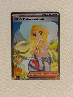 Lillie's Determination SIR 184/132 SIR Special Illustration Rare Pokemon IN HAND - Image 1